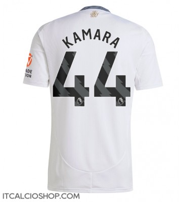 Aston Villa Boubacar Kamara #44 Seconda Maglia 2024-25 Manica Corta